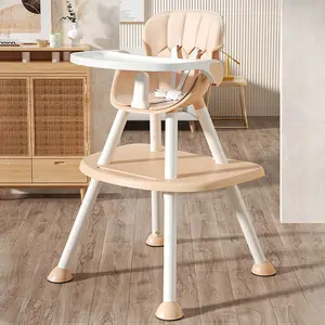 Trona plegable multifuncional 4 en 1, asiento de alimentación para bebé, silla alta ajustable para bebé, silla de comedor para niños, multifuncional