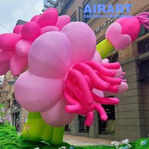 Ballon <span class=keywords><strong>géant</strong></span> gonflable en forme de fleur pour événements floraux, festivals et galeries, modèle de plante gonflable pour publicité et activités de jardinage - Product Image 3