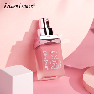 Kristen Leanne Pfirsich Flüssiger Rouge Wasserfestes Nude Mattes Make-up Rouge für Gesicht und <span class=keywords><strong>Wangen</strong></span> - Product Image 4