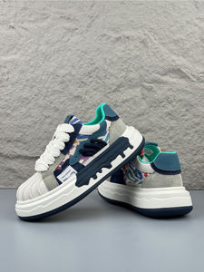 Zapatillas de hombre con cordones 2026, nuevas, de verano, transpirables, de malla, con puntera de diseño, gruesas, que aumentan la altura, informales y a la moda. - Product Image 3