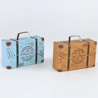 Vente en gros, valise de voyage personnalisée, boîtes à tiroirs en papier, boîte à bonbons Offre Spéciale décoration de fête de mariage, petites boîtes à bonbons