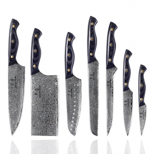 Ensemble <span class=keywords><strong>de</strong></span> <span class=keywords><strong>couteaux</strong></span> <span class=keywords><strong>de</strong></span> <span class=keywords><strong>chef</strong></span> en acier Damas VG10 <span class=keywords><strong>de</strong></span> haute qualité avec manche en bois noir, <span class=keywords><strong>couteaux</strong></span> <span class=keywords><strong>de</strong></span> cuisine - Product Image 2