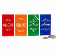 Étiquette autocollante personnalisée en acrylique coloré pour casier de gym, petite, impression UV, découpe laser