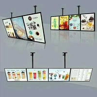Boîte à lumière LED A4 pour restaurant, cinéma, marketing, cadre d'affichage suspendu, boîte à lumière publicitaire, panneau de menu LED