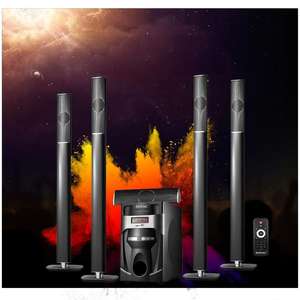 ลำโพงซับวูฟเฟอร์ไร้สายบลูทูธ 5.1 ระบบโฮมเธียเตอร์สำหรับทีวี โทรศัพท์มือถือ <span class=keywords><strong>คาราโอเกะ</strong></span> ซาวด์บาร์ ลำโพงร้องเพลง - Product Image 1