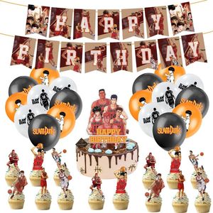 Kit de Fournitures de Fête de Basketball : Décorations Jetables Slam <span class=keywords><strong>Dunk</strong></span> March Madness avec Bannière Joyeux Anniversaire <span class=keywords><strong>et</strong></span> Kit de Ballons en Latex - Product Image 1
