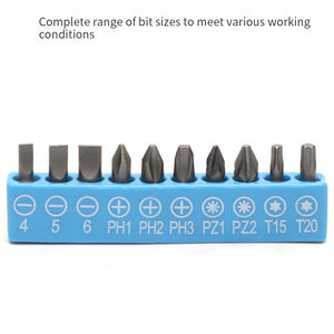 Juego de 11 Puntas de Acero al Cromo Vanadio para <span class=keywords><strong>Destornillador</strong></span> de Trinquete con Porta Puntas - Product Image 3