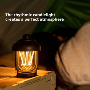 Lanterne de camping LED étanche IPX6 300LM pour l'extérieur, rechargeable par USB Type C, style vintage - Product Image 2