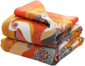 <span class=keywords><strong>VENTA</strong></span> CALIENTE 100% Manta <span class=keywords><strong>de</strong></span> muselina <span class=keywords><strong>de</strong></span> algodón Patrón <span class=keywords><strong>de</strong></span> pájaro exótico Tiro colorido - Product Image 2