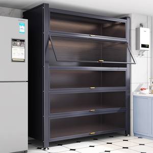 5 portes rabattables anti-poussière moderne armoire à épices de cuisine compacte comptoir efficace unité de stockage de condiments meubles de bureau - Product Image 1