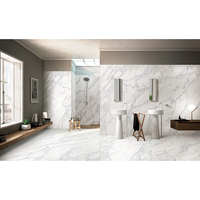 Nouvelles dalles de sol en porcelaine polie effet marbre blanc 1600*3200 mm, très demandées