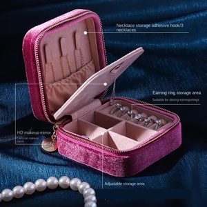 Nuevo Estuche de Joyería de Piel de Oveja con Cierre de Cremallera, para Anillos, Collares, Aretes y Uñas, Multifuncional, Portátil, para Viajes - Product Image 3
