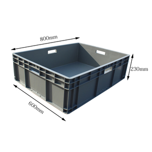 Eu8622 Nặng Nhựa Hộp Rắn Stackable Hậu Cần Lưu Trữ Doanh Thu Bin Tái Sử Dụng EU Nhà Máy Giá - Product Image 1