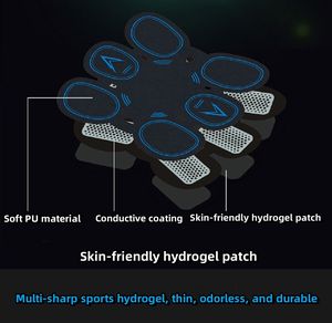 Masajeador abdominal portátil recargable para aliviar el dolor muscular Dispositivo de masaje de 6 modos - Product Image 3