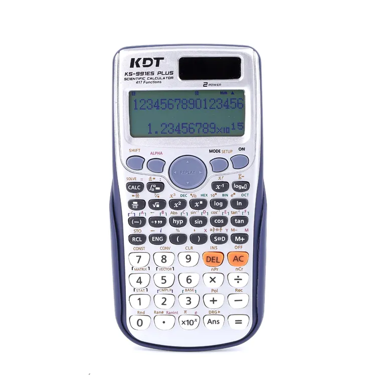 Dual Power Student Calculator Ks-991Es Pluser Scientific Calculator With 417 Kinds Of Functions Computing Capability