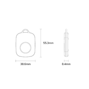 جهاز إشارة بموقع قابل للحمل Aoa يعمل بتقنية البلوتوث وإنذار شخصي يتميز بأنه مزود بنظام إضاءة شديدة الانخفاض ويستخدم طاقة منخفضة مع زر ضغط من Ble Ibeacon Tag - Product Image 5