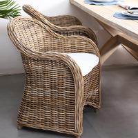 Chaise de salle à manger en rotin bambou indonésie