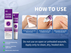 Gel cicatrisant en silicone de qualité médicale et feuilles semi-solides pour les cicatrices du visage, du corps, des jambes, des bras et des cicatrices de césarienne - Product Image 2