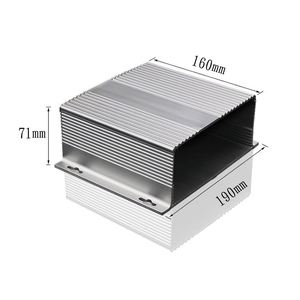 190*71mm Wall Mount Aluminum Battery <b>Metal</b> <b>Box</b> Custom Split Extruded Aluminum Enclosure Electronics Housing IP54 Protection - Product Image 1