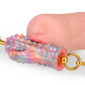 Extensor de bozal de silicona con forma de cactus, juguetes eróticos, arnés de PU, correa, cinturón, BDSM, bondage, máscara facial, juegos para adultos - Product Image 5