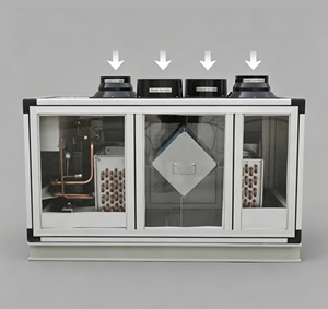 Ventilador <span class=keywords><strong>de</strong></span> Recuperación <span class=keywords><strong>de</strong></span> Calor <span class=keywords><strong>de</strong></span> Placas <span class=keywords><strong>de</strong></span> Flujo Cruzado <span class=keywords><strong>de</strong></span> Alta Eficiencia con Núcleo <span class=keywords><strong>de</strong></span> Aluminio y Motor EC para Ventilación Equilibrada en el Hogar (HRV) - Product Image 5
