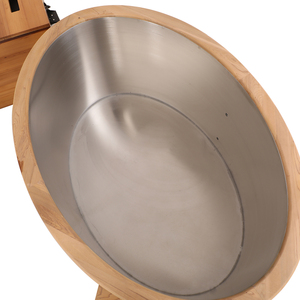Bañera de Hielo de Acero y Cedro Canadiense para Interiores y Exteriores, Impermeable, con Enfriador de 1HP y Wifi por Tuya - Product Image 6