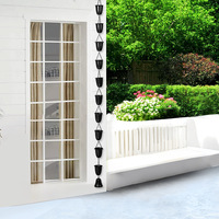 Chaîne de pluie en fer de style japonais, imperméable, avec clochettes décoratives pour villa, gouttière, descente de toit