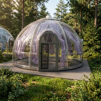 Tente Igloo à bulles transparente préfabriquée résistante aux intempéries pour les espaces extérieurs extrêmes