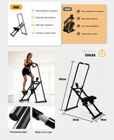 Escalador de Escaleras Plegable Multifuncional de Acero, Ajustable, para Uso Doméstico, Equipo de Ejercicio