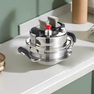 Factory Wholesale High Quality Cooking Pressure Cookers Mini Multi-purpose Stainless Steel Pressure Cookers With 2 Ears