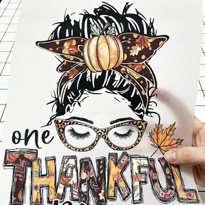 2024 Bán buôn phụ nữ da Đen cô gái Màn hình in ấn sắt trên Lịch Sử màu đen truyền nhiệt thiết kế dtf chuyển Sticker - Product Image 1