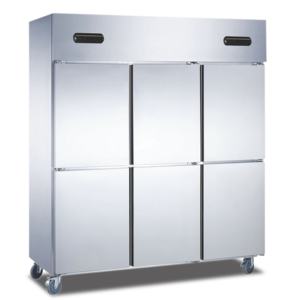 Réfrigérateur de cuisine en acier inoxydable standard européen 1000L, 2 portes, congélateur, vente d'usine, équipement de cuisine de restaurant - Product Image 1