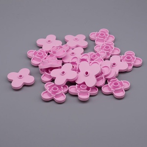 Blocs de construction en plastique ABS faits à la main, remplis de petites billes, compatibles avec les fleurs à quatre feuilles, jouet de construction de 40 pièces - Product Image 3