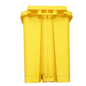 Arrival <b>20L</b> Medical Waste <b>Bin</b> Yellow Plastic Flip Top Industrial Use - Product Image 3