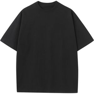 Camiseta Oversize de Algodón para Hombre FOXA, Cuello Redondo, Corte Holgado, Color Sólido, Básica, Unisex, Tallas Grandes, Manga Corta, Deportiva - Product Image 1