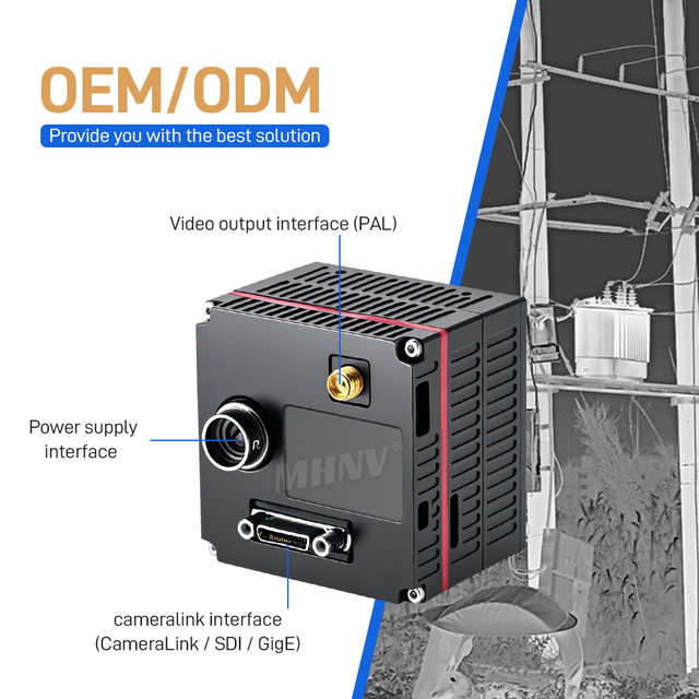 MHNV Short Wavelength Infrared (SWIR)  640x512px Cooled SWIR Microscope Camera Optional Interface With Sensor