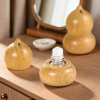 Botella de Vidrio Recargable Vacía con Rodillo, Ideal para Aromaterapia y Masajes, para el Hogar, la Oficina y Viajes