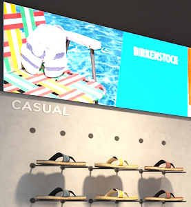 Yihe Commercial Men Sport Boutique Retail Shop Zapatos Stand Modern Wall Mounted Metal Sneaker Shoe Display Racks <span class=keywords><strong>para</strong></span> Retail Store - Product Image 5