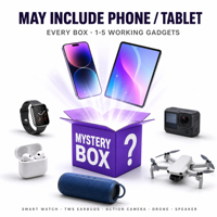 Caja Misteriosa de Electrónica 3C Avanzada de 5 Piezas, Caja Sorpresa Aleatoria, Puede Incluir Reloj Inteligente, Auriculares TWS, Altavoz, Dron, Tableta