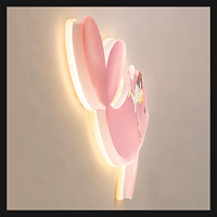 Lampe murale LED en forme de baleine pour fille, décoration murale d'animaux marins de dessin animé pour chambre d'enfant, crèche, salle de jeux, éclairage intérieur d'hôtel