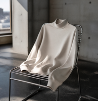 Vente en gros directe d'usine, sweat-shirt à col roulé vintage en coton mélangé pour hommes, logo personnalisé avec plusieurs options de personnalisation