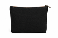 Pochette cosmétique vintage en lin avec fermeture éclair, portable, de taille moyenne, pour un usage quotidien, étui à maquillage