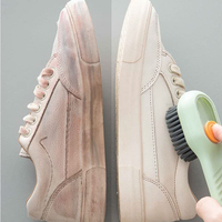 Distributeur automatique de savon liquide Brosse de nettoyage Brosse à récurer pour la cuisine et la lessive avec distributeur de savon Brosse à chaussures multifonction