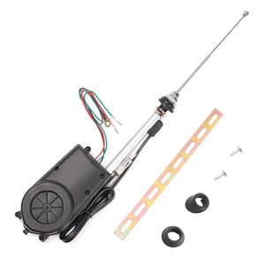 Antenne radio télescopique automatique modifiée pour voitures 12V avec support de montage et vis - Product Image 1