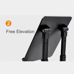 Support de tablette pliable réglable en aluminium, anti-corrosion, étanche, pour tableau de bord, bureau, <span class=keywords><strong>lit</strong></span>, compatible avec les e-readers et smartphones - Product Image 3