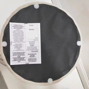 Thiết kế mới Teddy vải sang trọng nấm Ottoman phân màu be Phân - Product Image 6