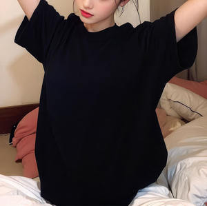 เสื้อฮิปฮอปผ้าฝ้าย100% ของผู้ชายทรงโอเวอร์ไซซ์ผ้าแอซิดแบบย้อนยุคทรงเข้ารูปลำลองงานตามสั่ง - Product Image 2