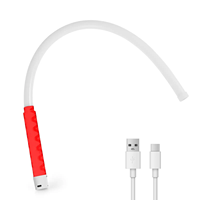 Nouveau produit : Lampe torche LED flexible de 29,5 pouces, pliable, pour mécaniciens, rechargeable, professionnelle, en silicone, 3 modes d'éclairage