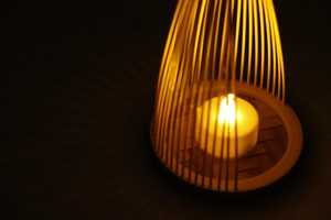Linterna de Bambú Hecha a Mano, Estilo Japonés Minimalista, Portavelas LED, Decoración para el Hogar, Proveedor de Vietnam - Product Image 3