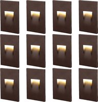 Luminaires muraux pour marches d'escalier 3CCT blanc chaud personnalisés en aluminium au design moderne Éclairage étanche pour l'intérieur de la maison